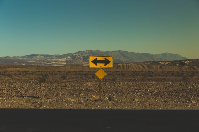 two-way street sign - change