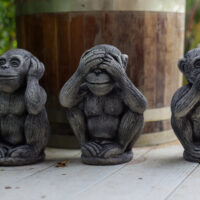 The power of words in leadership - Monkey statues speak